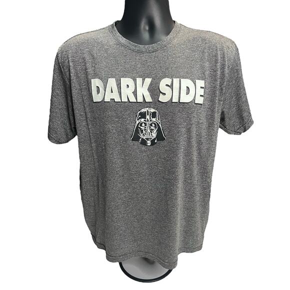 Star Wars Darth Vader Darkside Logo Gray T-Shirt Size X-Large - Picture 1 of 7